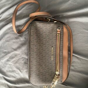 Michael Kors Brown and Tan Belt Bag